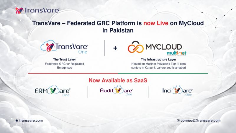 TransVare Federated GRC Platform is now live on MyCloud in Pakistan